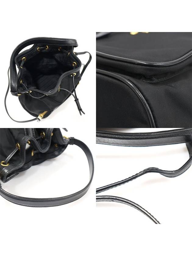 1BH038 Black Nylon Pocono Duet Bucket Bag 2WAY - PRADA - BALAAN 6