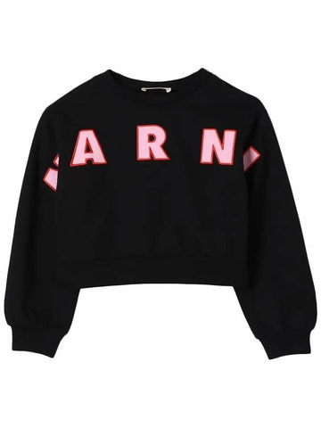 Kids Logo Crop Sweatshirt M01193 M00RE 0M900 - MARNI - BALAAN 1