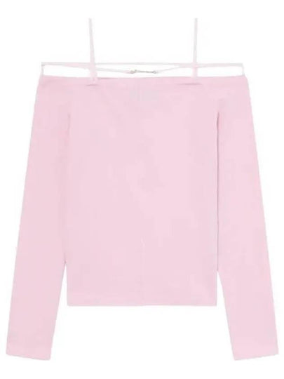 Women's Sierra Signature Long Sleeve T-Shirt Pink - JACQUEMUS - BALAAN 2