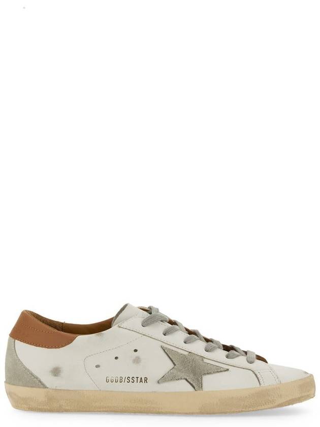 Brown Tab Superstar Classic Low Top Sneakers White - GOLDEN GOOSE - BALAAN 2