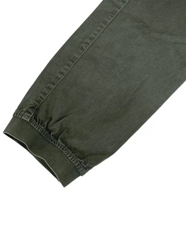 Stretch Cotton Cargo Straight Pants Green - STONE ISLAND - BALAAN 9