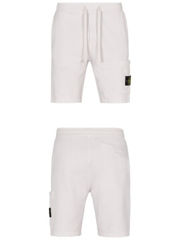 Waffen Patch  Fleece Bermuda Shorts Light Pink - STONE ISLAND - BALAAN 5