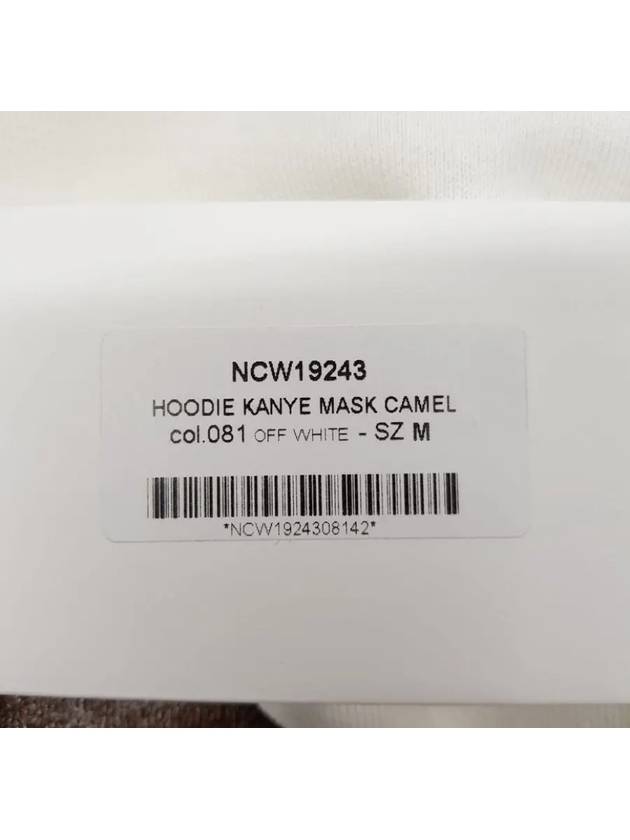 NCW19243 081 Mask Hoodie White - IH NOM UH NIT - BALAAN 6