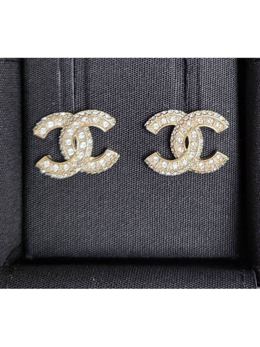 Metal Earrings Diamantes & Gold Crystal - CHANEL - BALAAN 2