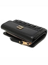 Materasse Nappa Leather Half Wallet Black - MIU MIU - BALAAN 7