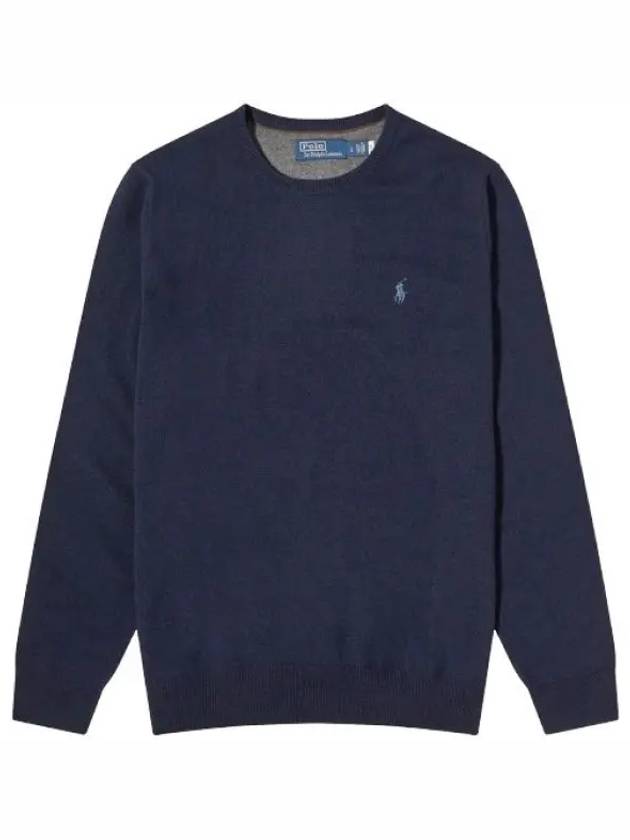 Logo Basic Pullover Knit Top Navy - POLO RALPH LAUREN - BALAAN 2