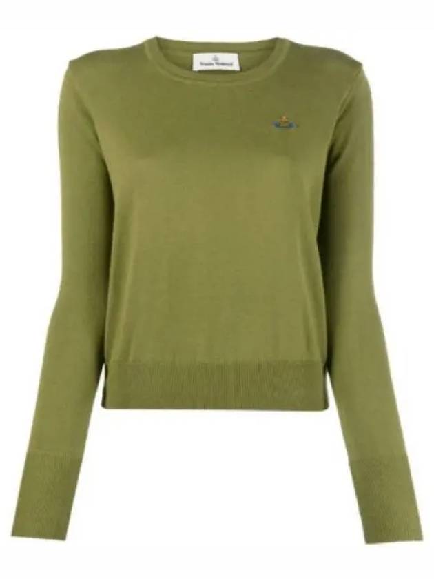 ORB Embroid Logo Knit Top Green - VIVIENNE WESTWOOD - BALAAN 2