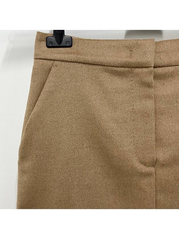 Ancella Wool Mini A Line Skirt Camel - MAX MARA - BALAAN 4