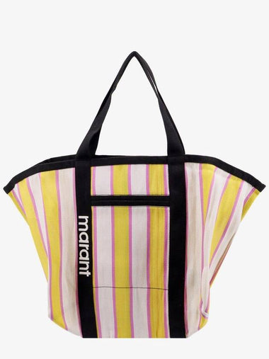 Warden Striped Tote Bag Yellow - ISABEL MARANT - BALAAN 1