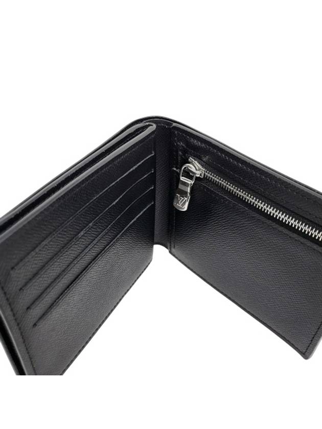 M62045 Black Taiga Leather Amerigo Wallet Bicycle - LOUIS VUITTON - BALAAN 9