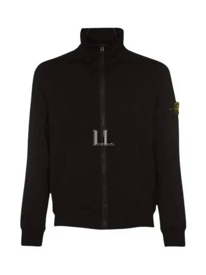 Compass Badge Regular Fit Cotton Track Jacket Black - STONE ISLAND - BALAAN 2