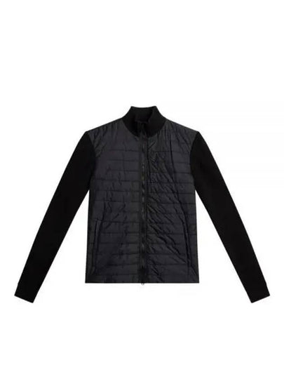 Women's Wren Knit Hybrid Zip-Up Jacket Black - J.LINDEBERG - BALAAN 2