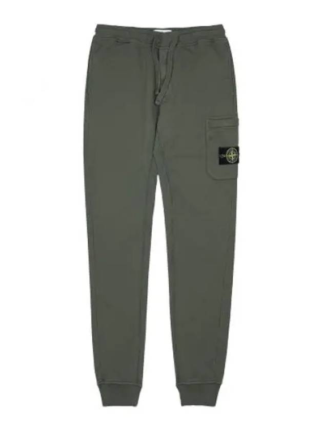 Compass Patch Cotton Jersey Track Pants Dark Green - STONE ISLAND - BALAAN 2