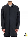 Micro Twill Compass Badge Trench Coat Black - STONE ISLAND - BALAAN 2