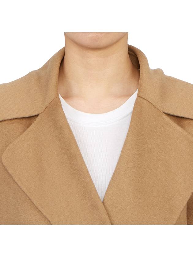 Totem Belt Virgin Wool Single Coat Camel - MAX MARA - BALAAN 6