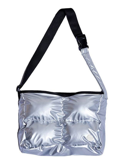 2 Way Padded Messenger Bag Silver - DON’T ASK MY PLAN - BALAAN 2