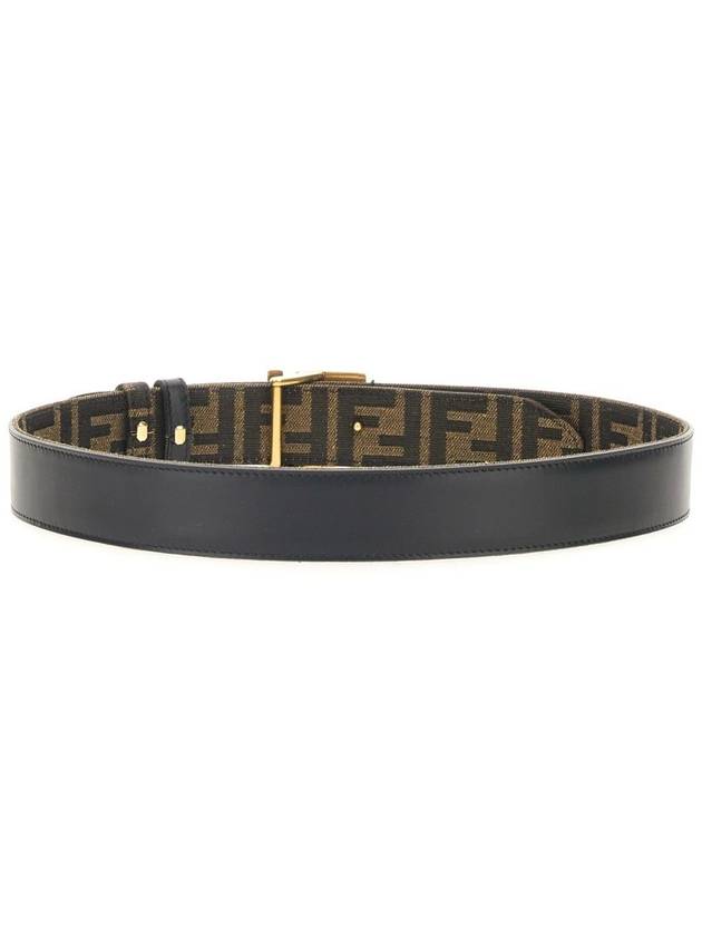 FF Fabric Reversible Leather Belt Black - FENDI - BALAAN 2