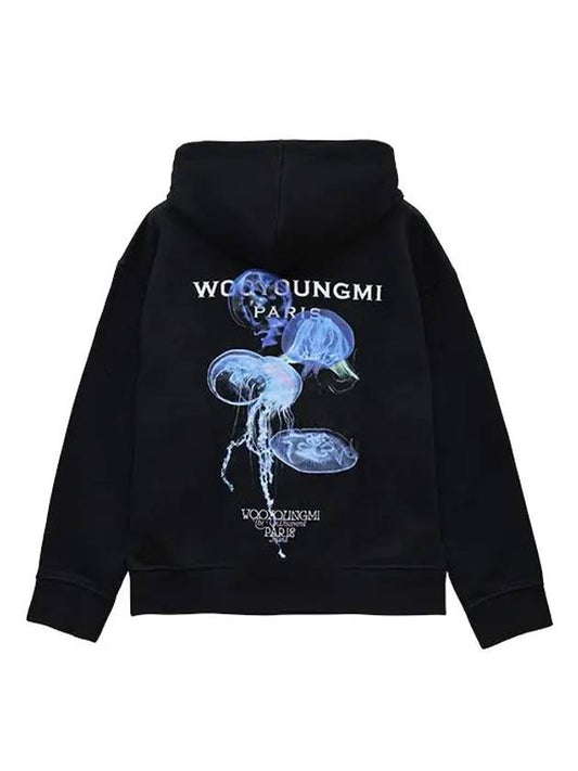 Luminous Jellyfish Back Logo Hood Black - WOOYOUNGMI - BALAAN 2