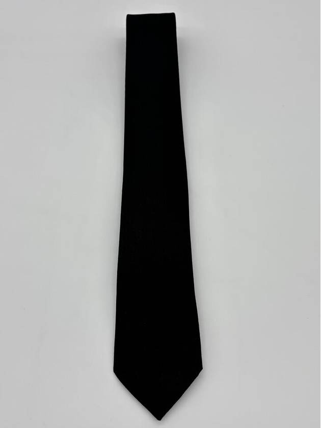 Men's Faconnee H Tie Black - HERMES - BALAAN 4