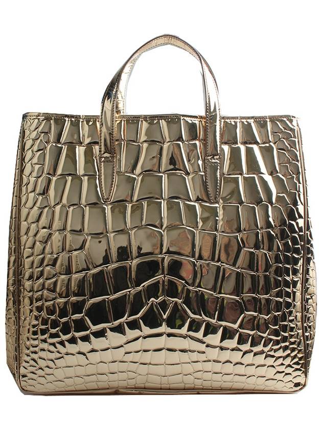 Gold mirror wani pattern big shopper bag - SAINT LAURENT - BALAAN 3