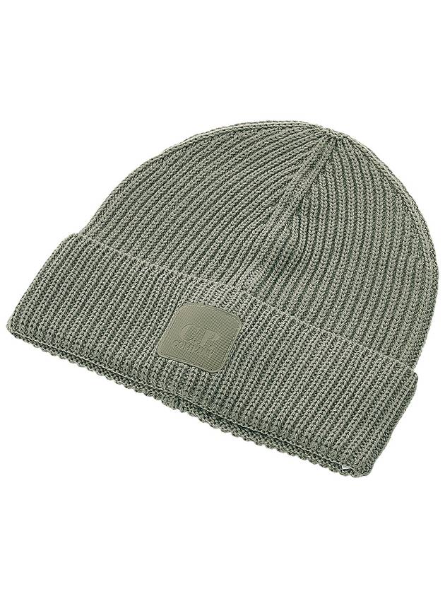 Logo Metropolis Wool Beanie Green - CP COMPANY - BALAAN 4