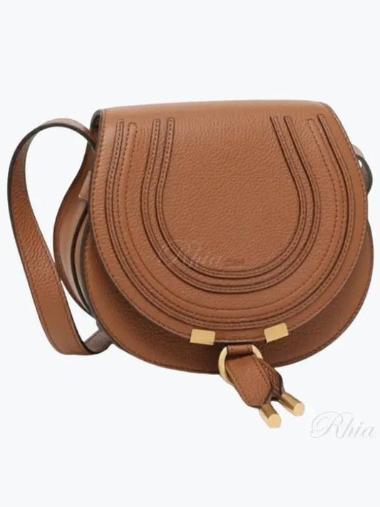 Marcie Saddle Small Grained Leather Cross Bag Tan - CHLOE - BALAAN 2