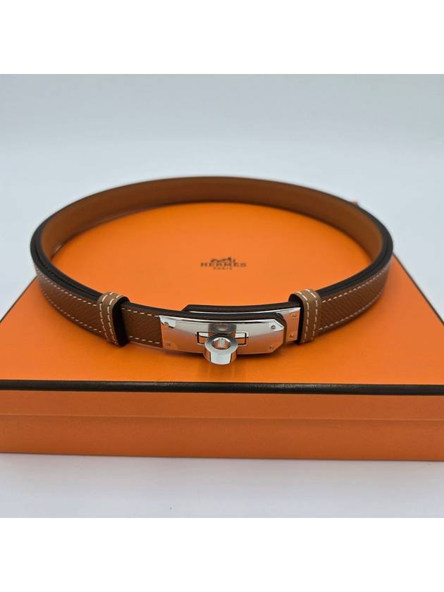 Women's Kelly 18 Silver Belt Gold - HERMES - BALAAN 6