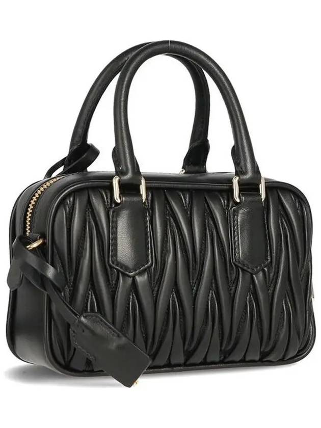 Matelasse Nappa Leather Tote Bag Black - MIU MIU - BALAAN 5