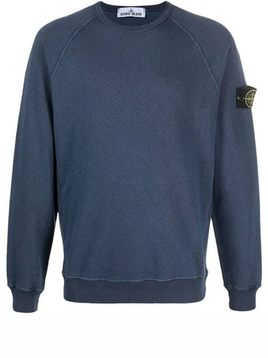 Wappen Patch Round Sweatshirt Blue Navy - STONE ISLAND - BALAAN 1