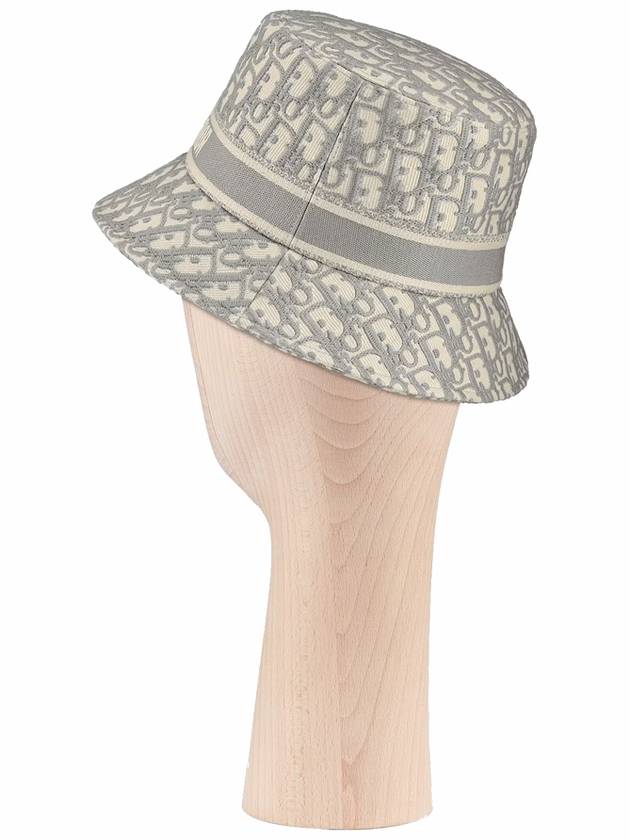 The Oblique Small Brim Bucket Hat Grey - DIOR - BALAAN 4