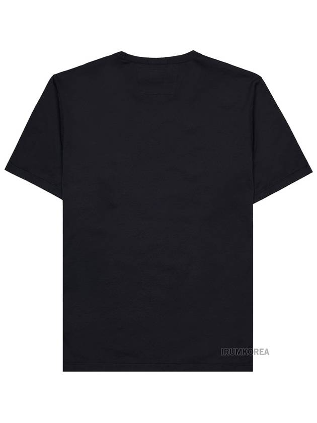 Logo Patch Short Sleeve T-Shirt Black - CP COMPANY - BALAAN 3