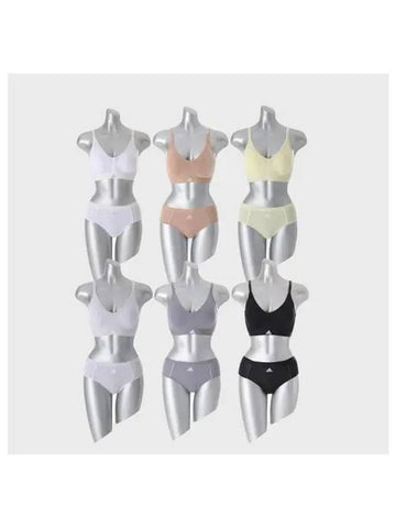 adidas UNDERWEAR No Wire Performance Aero Ready Bra Panties 6 Set - ADIDAS - BALAAN 1