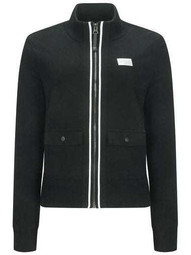 Official W WIND BLOCK ZIP UP CARDIGAN BK - ANEWGOLF - BALAAN 1