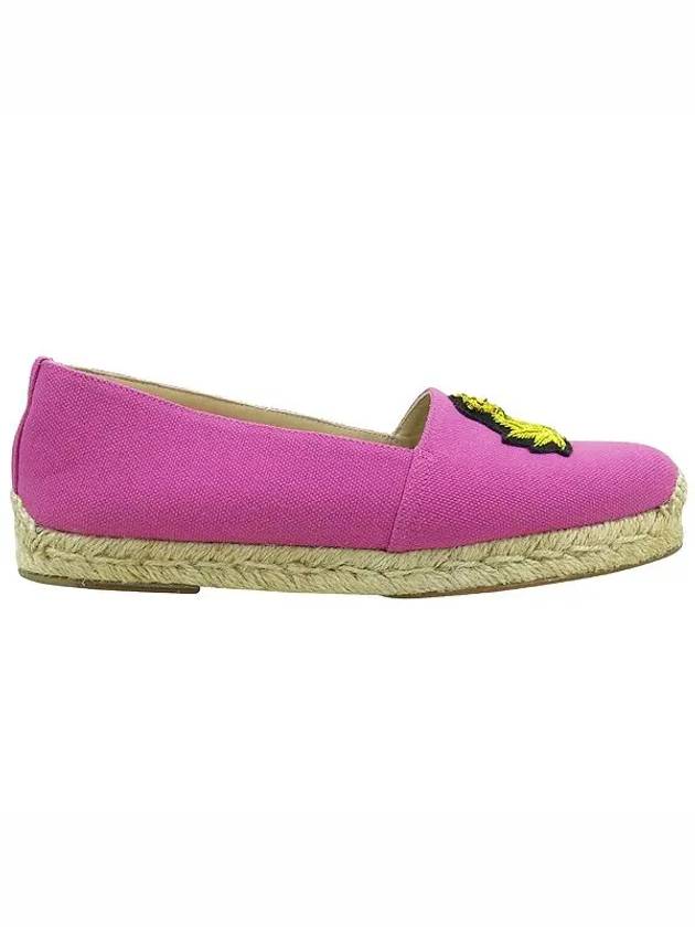 Pink color fabric crown wappen espadrille detail women s sneakers - CHRISTIAN LOUBOUTIN - BALAAN 3