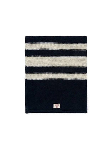 Stripe Muffler Navy - NIGEL CABOURN - BALAAN 1