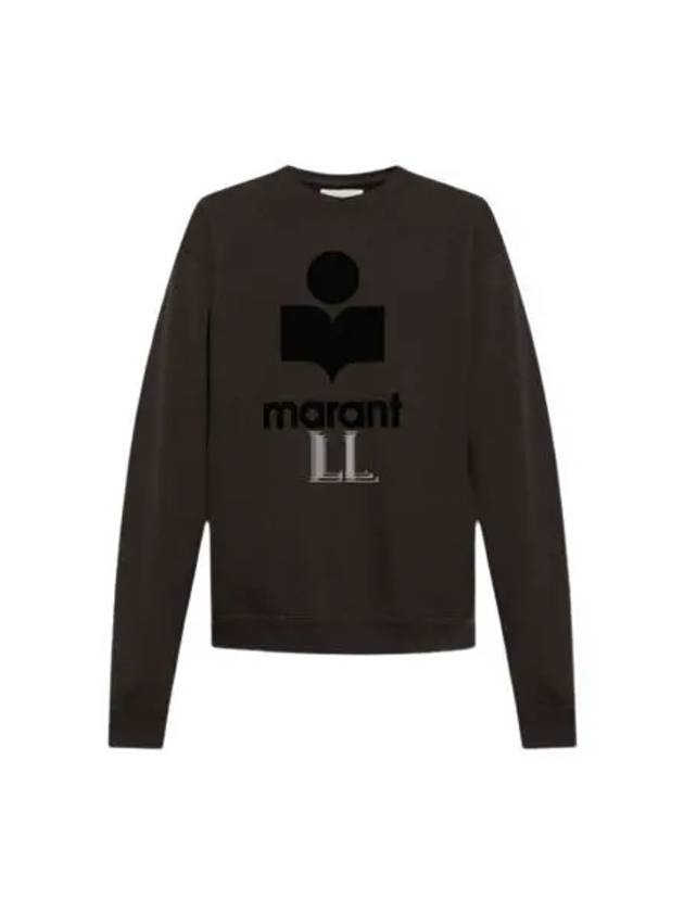 Mikoy Big Logo Cotton Sweatshirt Faded Black - ISABEL MARANT - BALAAN 2