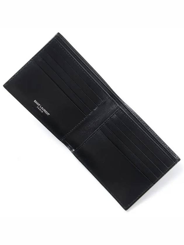 Lightning Logo Classic Half Wallet Black - SAINT LAURENT - BALAAN 7