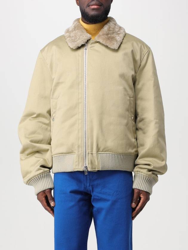 cotton shearling bomber jacket hunter - BURBERRY - BALAAN 2