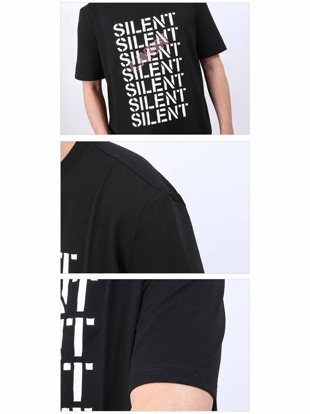 printed short sleeve t-shirt black - LANVIN - BALAAN 5