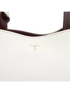 Logo Charm Leather Micro Tote Bag White - TOD'S - BALAAN 9