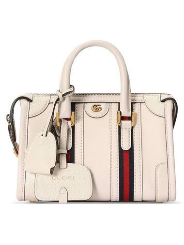 Double G Mini Top Handle Bag White - GUCCI - BALAAN 1