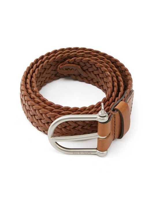 FE Manil2 Leather Belt Cognac - BLEU DE CHAUFFE - BALAAN 1