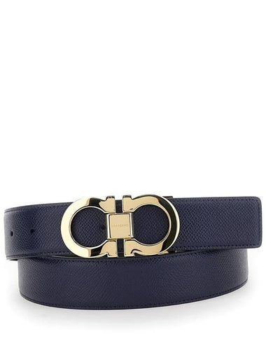 Double Adjustable 3,5Cm Nero + Blue - SALVATORE FERRAGAMO - BALAAN 1