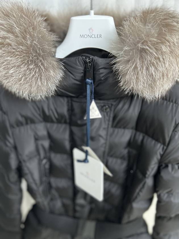 Khloe Long Down Jacket Black - MONCLER - BALAAN 4