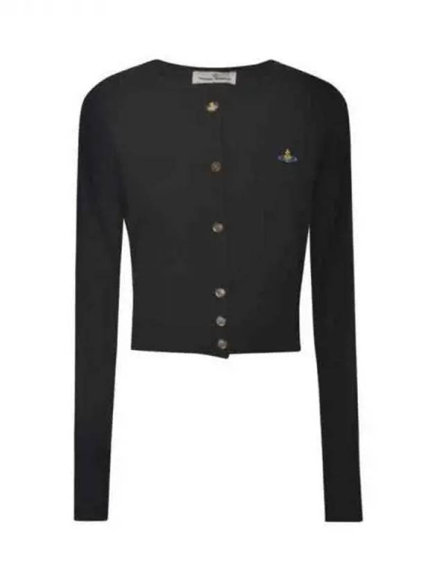 Bea Cropped Cardigan Black - VIVIENNE WESTWOOD - BALAAN 2