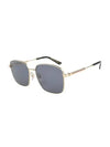 Eyewear Square Metal Sunglasses Grey - GUCCI - BALAAN 1