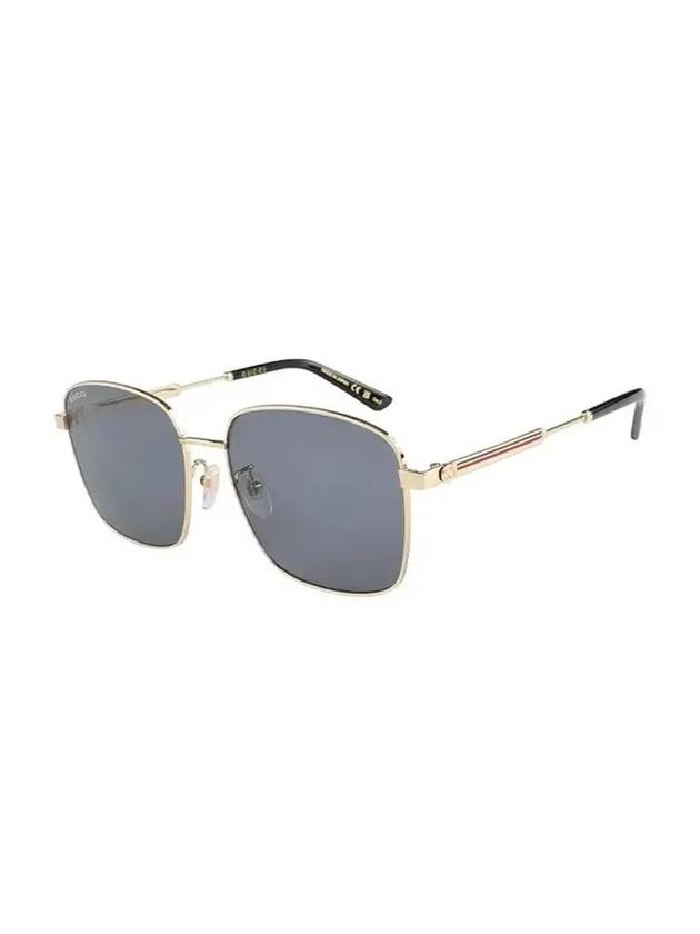 Eyewear Square Metal Sunglasses Grey - GUCCI - BALAAN 1