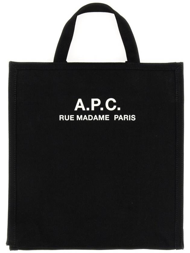 Recovery Logo Printing Cotton Tote Bag Black - A.P.C. - BALAAN 2