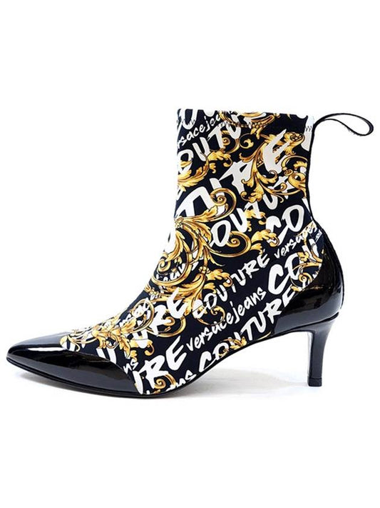 Women's Couture Pumps Ankle Boots Black 73VA3846 ZS377 - VERSACE - BALAAN 1