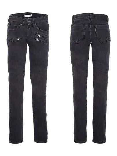 Multi-Pocket Washed Skinny Jeans Black - BALMAIN - BALAAN 2